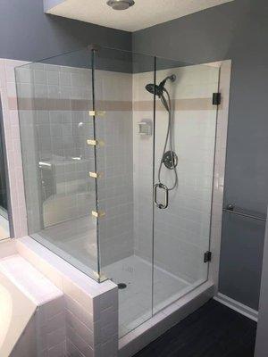 Shower Door and Panel Installation done by @pemirrornglass