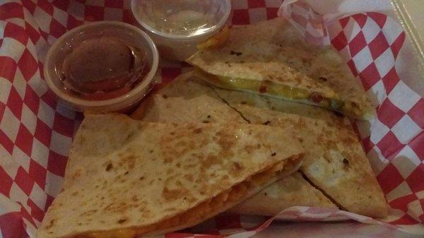 Jalapeno pimento cheese quesadillas