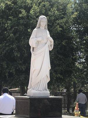 New statue of the Immaculate Heart if Mary.