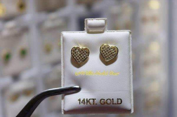 Heart studs