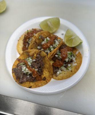 TACOS DE BARBACOA   Delicioso tacos de carne de res