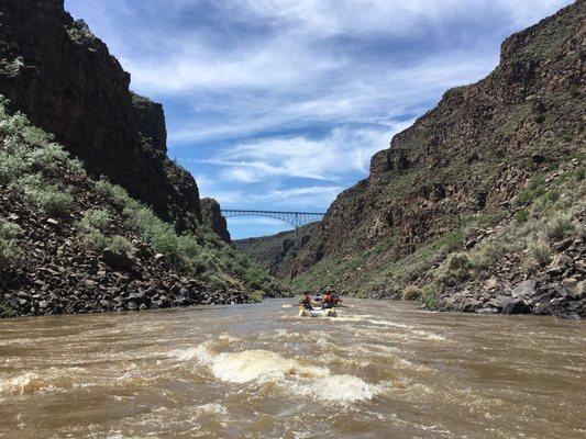 Whitewater rafting in Taos Gorge