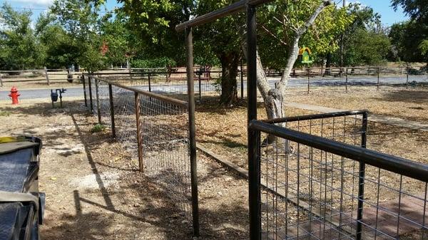 This is a pipe top rail fence, used to keep ur animals contained.