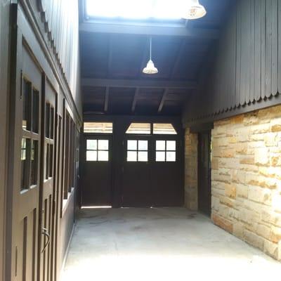 Inside the shelter house (hall).