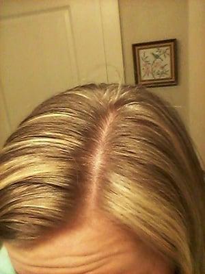 See the giant highlight on your right side? I asked thin layers. I very spefically said I did not want chunky.