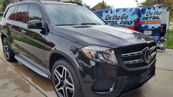 Exterior detail on a Mercedes GLS 550