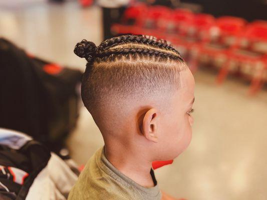 Fresh braids and a Fade to make it POP