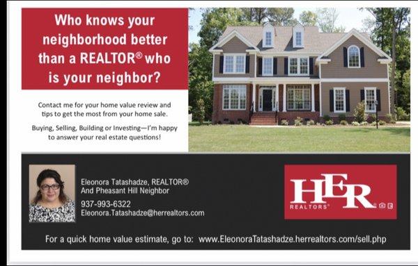 If you need a buy or sell we can help you as a HER REALTORS