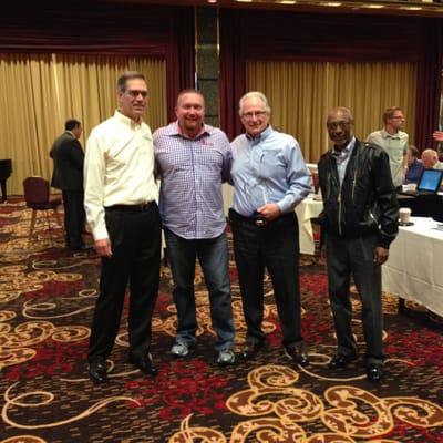 Left to right-  John J. Witkowski of ASTPS - Me Richard Pew - Lawrence M. Lawler of ASTPS - LG Brooks The Man and the Legand