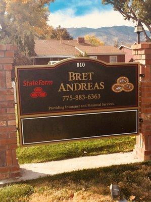 Monument Sign on corner of Nevada and Washington Streets