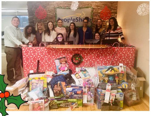 The Pottstown branch and Corporate gave over 100 toys to families in need this holiday.