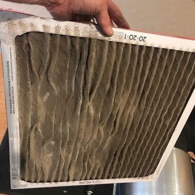 First sign of poor air quality and system performance is - dirty filter