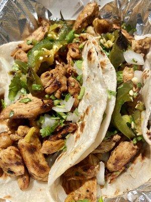 Chicken fajita taco