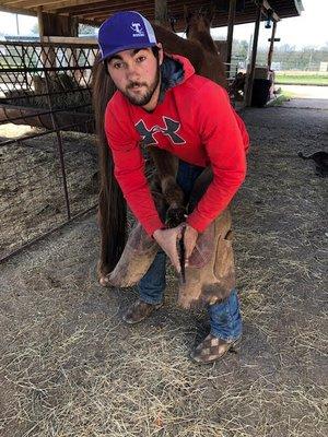 Come see our talented Horse Farrier / Shoer: Lane Robison!