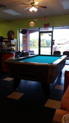 They added a pool table since I was last here!