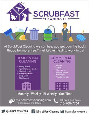 ScrubFast Cleaning Flyer