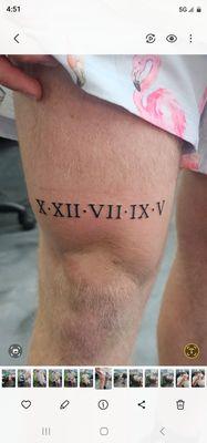 Family birth months son's 1st tattoo