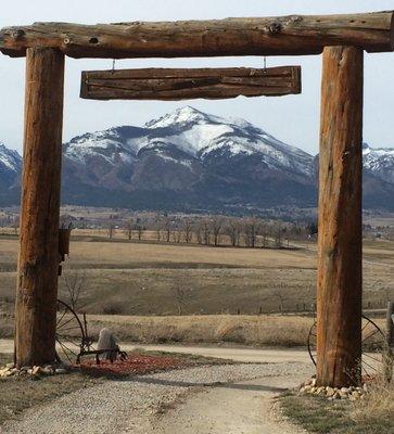 Our entranceway framing the awesome view.