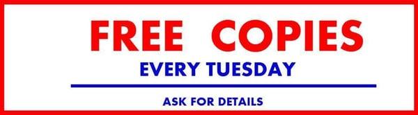 Free Copies Every Tuesday!!!