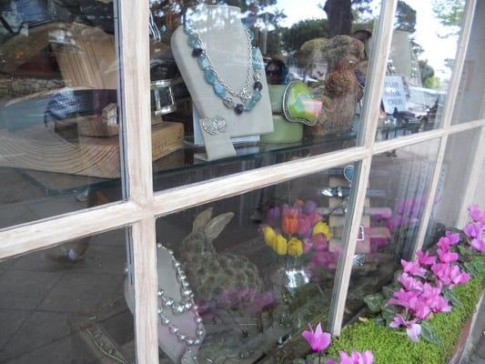 Springtime window display