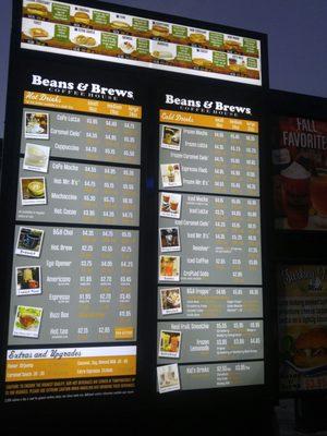 Drive Thru Menu