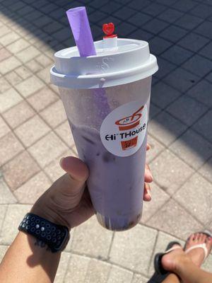 Taro bubble tea.