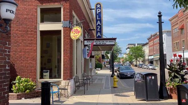 The Plaza Theater on Main Street at 9 minutes drive to the west of Prolink Staffing Dayton