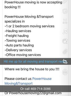 Power House Moving &Transport