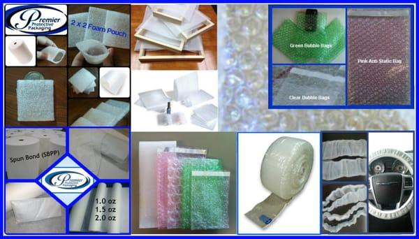 We specialize in unique custom packaging applications using foam, bubble, and non-woven protective packaging materials.