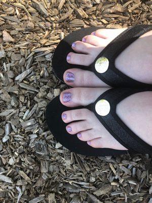 My gel pedi!!!