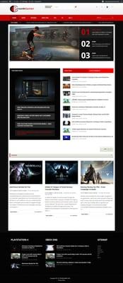 Video Game Website created by David Ferrell at SWFLwebs