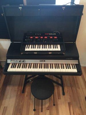 ARP Solus and Fender Rhodes 73.