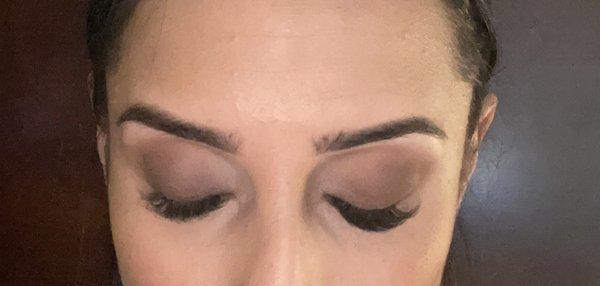 Hybrid lash extensions.