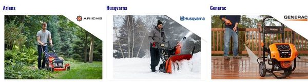 Mowers, snow throwers & generators