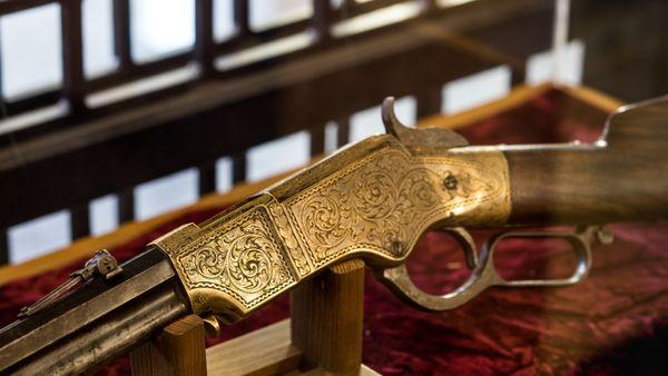 Henry Repeating Rifle on display at Museum of World Treasures in Wichita, KS