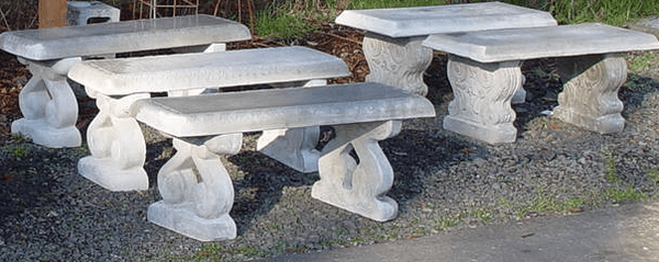 Many benches for sale