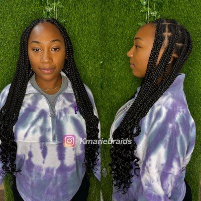 Jumbo box braids