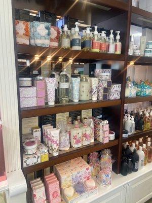 Lollia, Seda France and Compagnie De Provence bath products.