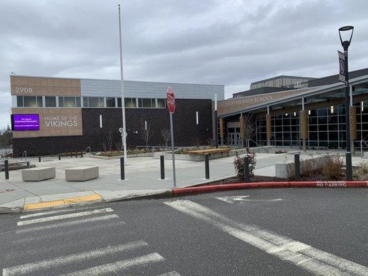 Athletics and performing arts entrance.