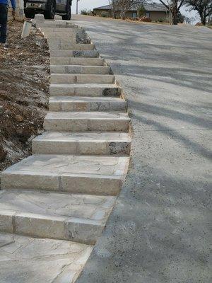 Stone steps completed in Horseshoe Bay.