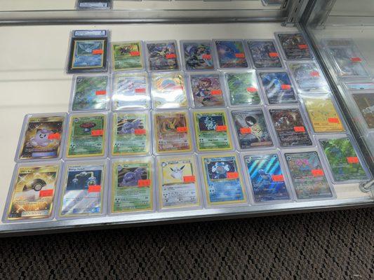 Pokemon cards for sale too.