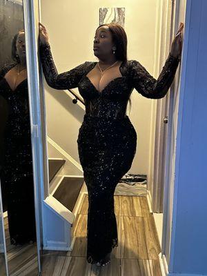 Black party dress