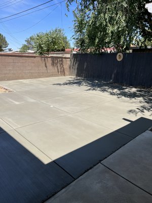 Broom finish concrete