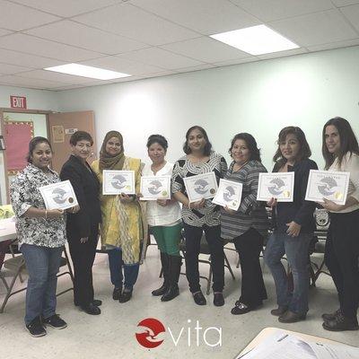 Students completed Part 1 of 6 for the Child Development Associate Certificate (CDA) with Vita Center, Inc.