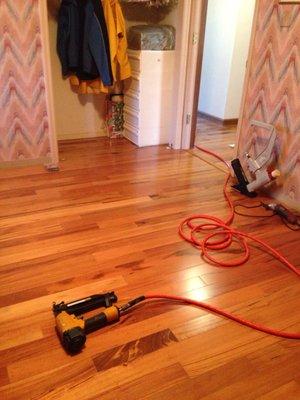 Hardwood flooring  installed by Wilmington home improvements  they do renovations to impress with out the stress