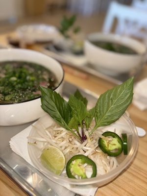 Beef pho with eye round and Brisket