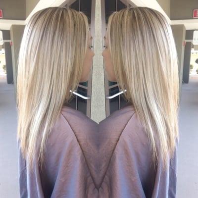 Icey blonde highlights