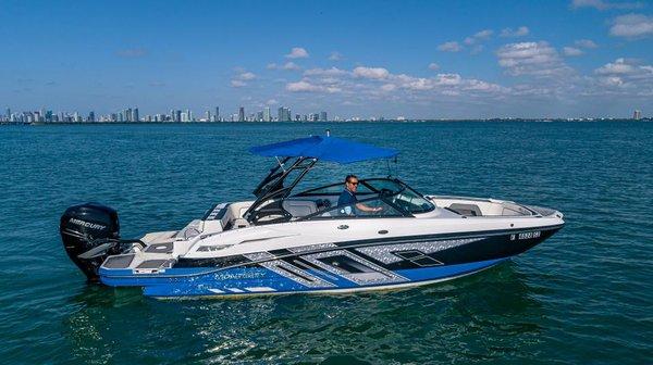 Monterey 27 sport with miami background