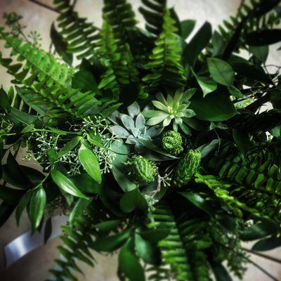 Fern and Succulent Bridal Bouquet