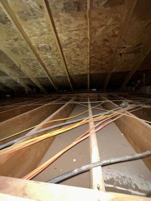 Garage attics before